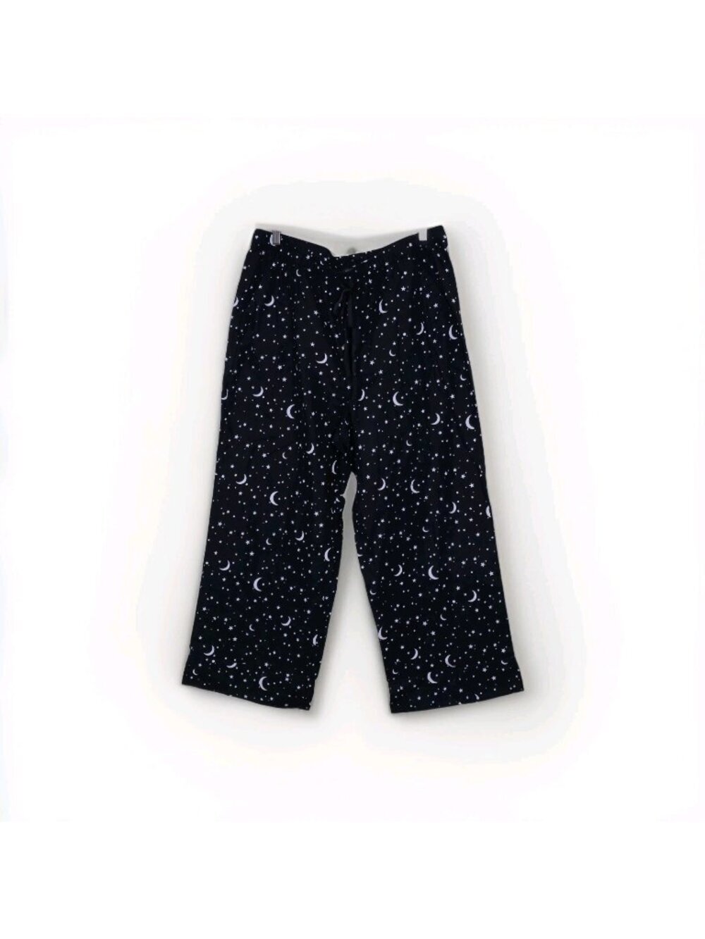 Banana Republic Celestial Print Pajama Pants Women XL Black  Pockets Flannel NWT